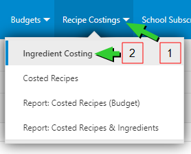 How to Update the Cost of an Ingredient