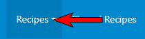 Menu: Recipes